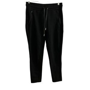Rokwolf Women’s Black Jogger Pants Size L Drawstring Waist Casual